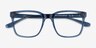 Lance Clear Blue Matériaux biosourcésMontures de lunettes de vue d'EyeBuyDirect, Vue Rapprochée