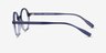 Juno Gradient Blue Alternative MaterialsEyeglass Frames from EyeBuyDirect, Side View