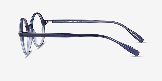 Juno Gradient Blue Alternative MaterialsEyeglass Frames from EyeBuyDirect, Side View