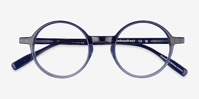Juno Gradient Blue Alternative MaterialsEyeglass Frames from EyeBuyDirect, Closed View