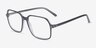 Logan Black AcetateEyeglass Frames from EyeBuyDirect, Angle View