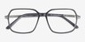 Logan Black AcetateEyeglass Frames from EyeBuyDirect, Closed View