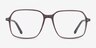 Logan Brun AcétateMontures de lunettes de vue d'EyeBuyDirect, Vue de Face