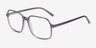 Logan Brun AcétateMontures de lunettes de vue d'EyeBuyDirect, Vue d'Angle