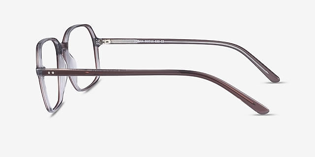 Logan Brown AcetateEyeglass Frames from EyeBuyDirect, Side View