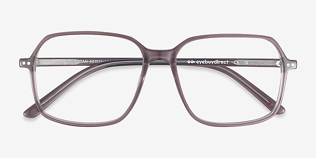 Logan Brown AcetateEyeglass Frames from EyeBuyDirect, Closed View