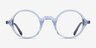 Neptune Clear Blue AcetateEyeglass Frames from EyeBuyDirect, Front View