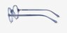 Neptune Clear Blue AcetateEyeglass Frames from EyeBuyDirect, Side View