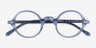 Neptune Clear Blue AcetateEyeglass Frames from EyeBuyDirect, Closed View