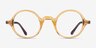 Neptune Clear Brown AcetateEyeglass Frames from EyeBuyDirect, Front View