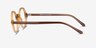 Neptune Clear Brown AcetateEyeglass Frames from EyeBuyDirect, Side View