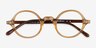 Neptune Clear Brown AcetateEyeglass Frames from EyeBuyDirect, Closed View