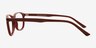 Ace Red PlasticEyeglass Frames from EyeBuyDirect, Side View