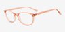 Ace Pink PlasticEyeglass Frames from EyeBuyDirect, Angle View