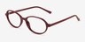 Aldis Burgundy PlastiqueMontures de lunettes de vue d'EyeBuyDirect, Vue d'Angle
