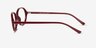 Aldis Burgundy PlastiqueMontures de lunettes de vue d'EyeBuyDirect, Vue de Côté