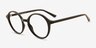 Alvin Noir PlastiqueMontures de lunettes de vue d'EyeBuyDirect, Vue d'Angle