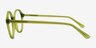Alvin Clear Green PlasticEyeglass Frames from EyeBuyDirect, Side View