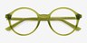 Alvin Clear Green PlasticEyeglass Frames from EyeBuyDirect, Closed View