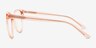 Amaya Clear Pink PlasticEyeglass Frames from EyeBuyDirect, Side View
