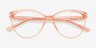 Amaya Clear Pink PlasticEyeglass Frames from EyeBuyDirect, Closed View
