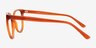 Amaya Clear Orange PlasticEyeglass Frames from EyeBuyDirect, Side View