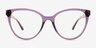 Amaya Clear Violet PlasticEyeglass Frames from EyeBuyDirect, Front View
