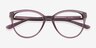 Amaya Clear Violet PlasticEyeglass Frames from EyeBuyDirect, Closed View