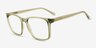 Anders Clear Green PlasticEyeglass Frames from EyeBuyDirect, Angle View
