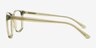 Anders Clear Green PlasticEyeglass Frames from EyeBuyDirect, Side View