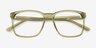 Anders Clear Green PlasticEyeglass Frames from EyeBuyDirect, Closed View
