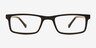 Arcade Black PlasticEyeglass Frames from EyeBuyDirect, Front View