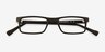 Arcade Black PlasticEyeglass Frames from EyeBuyDirect, Closed View