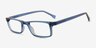 Arcade Clear Blue PlasticEyeglass Frames from EyeBuyDirect, Angle View