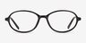 Aldis Black PlasticEyeglass Frames from EyeBuyDirect, Front View