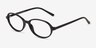 Aldis Black PlasticEyeglass Frames from EyeBuyDirect, Angle View