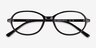 Aldis Black PlasticEyeglass Frames from EyeBuyDirect, Closed View