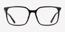 Bailey Black PlasticEyeglass Frames from EyeBuyDirect, Front View