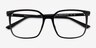Bailey Black PlasticEyeglass Frames from EyeBuyDirect, Closed View