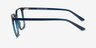 Bailey Clear Blue PlastiqueMontures de lunettes de vue d'EyeBuyDirect, Vue de Côté