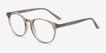 Bubbles Gray PlasticEyeglass Frames from EyeBuyDirect, Angle View