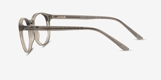 Bubbles Gray PlasticEyeglass Frames from EyeBuyDirect, Side View