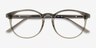 Bubbles Gray PlasticEyeglass Frames from EyeBuyDirect, Closed View