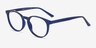 Bubbles Navy PlasticEyeglass Frames from EyeBuyDirect, Angle View