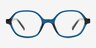 Bennie Navy PlasticEyeglass Frames from EyeBuyDirect, Front View