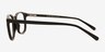 Blaire Noir PlastiqueMontures de lunettes de vue d'EyeBuyDirect, Vue de Côté