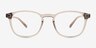 Blaire Clear Gray PlastiqueMontures de lunettes de vue d'EyeBuyDirect, Vue de Face