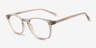 Blaire Clear Gray PlastiqueMontures de lunettes de vue d'EyeBuyDirect, Vue d'Angle