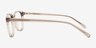 Blaire Clear Gray PlastiqueMontures de lunettes de vue d'EyeBuyDirect, Vue de Côté