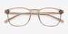 Blaire Clear Gray PlastiqueMontures de lunettes de vue d'EyeBuyDirect, Vue Rapprochée